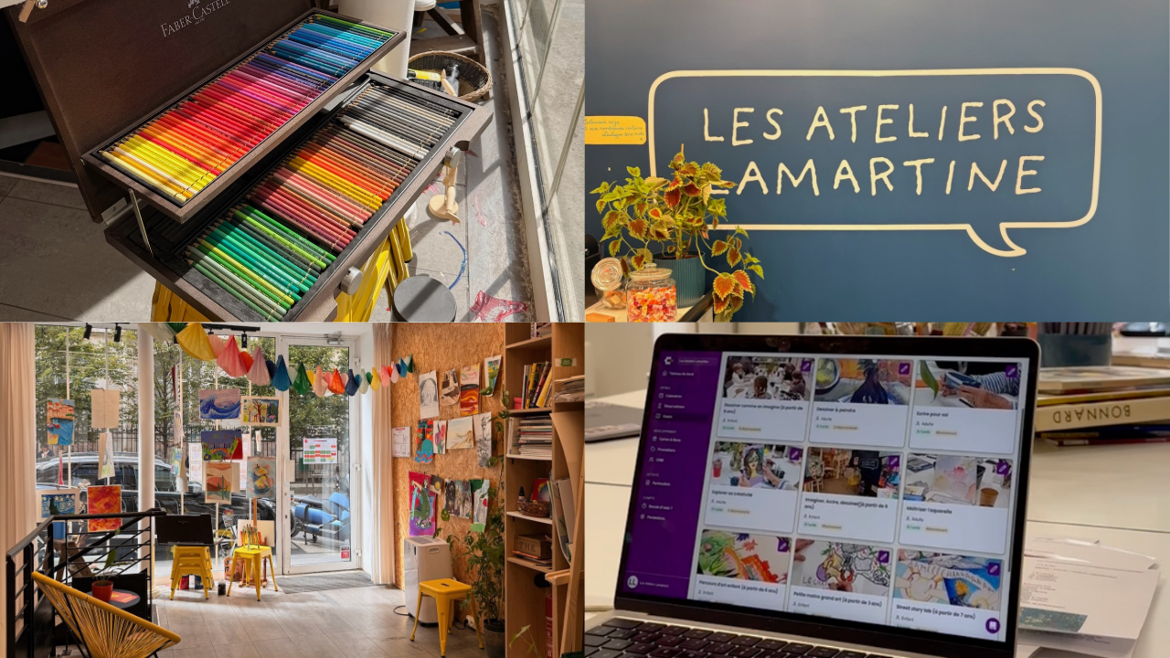 Gestion des cours de dessin et peinture avec Daisy, témoignage des Ateliers Lamartine